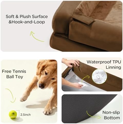 Waterproof Orthopedic Dog Bed for Medium Large Sized Dogs