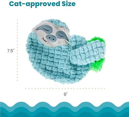 Catstages Petstages Purr Pillow Snoozin' Sloth Soothing Plush Cat Toy
