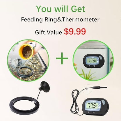 FREESEA Fish Feeder Automatic Dispenser: One-Touch Easy Setup & 3 Timers
