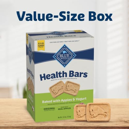 Blue Buffalo Health Bars Apples & Yogurt Dog Biscuits, 3.5 lb