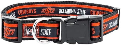 Pets First Collegiate PET Collar OLD VERSION Oklahoma State Cowboys Dog Collar, Size Small. Best Sports Team Collar for Dogs & Cats. A Shiny & Colorful Dog & Cat Collar Licensed by The NCAA