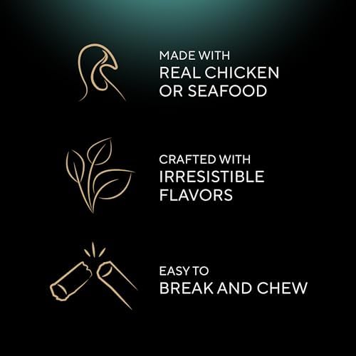 Sheba Meaty Tender Sticks Cat Treats, Chicken, Salmon, & Tuna, 40 Count