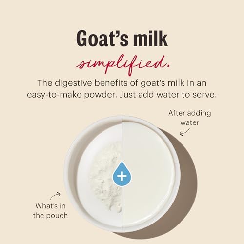 The Honest Kitchen Instant Goat’s Milk with Probiotics for Dogs and Cats, Human Grade Powder Drink Mix, Digestive Health Support, Food Topper or Treat, Just Add Water, 11 oz Pouch Makes 127 oz