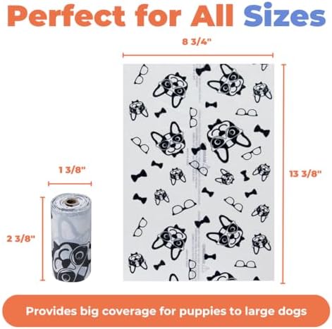 Best Pet Supplies Poop Bags for Dogs - White, 240 Count