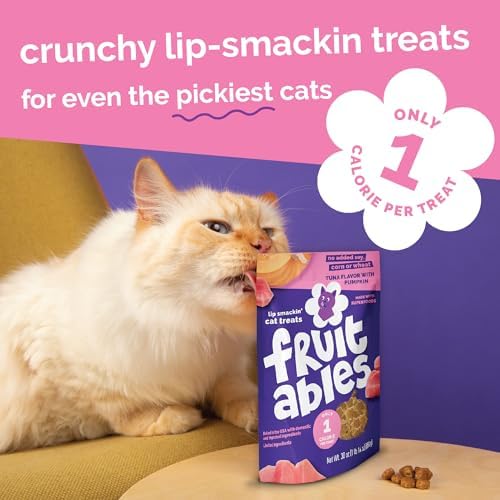 Fruitables Cat Treats - Crunchy - Salmon, Tuna, Chicken - 2.5 Oz (3 Pk)