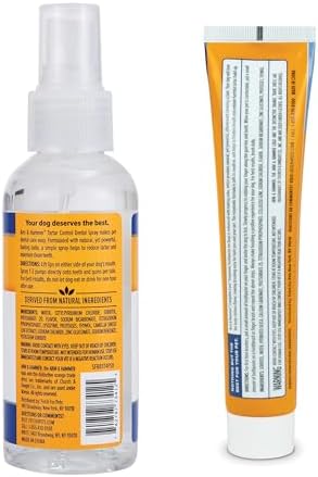Arm & Hammer Dental Care Bundle for Dogs | Tartar Control Mint Dental Spray (4 oz) & Complete Care Enzymatic Dog Toothpaste (6.2 oz) for Fresh Breath and Clean Teeth
