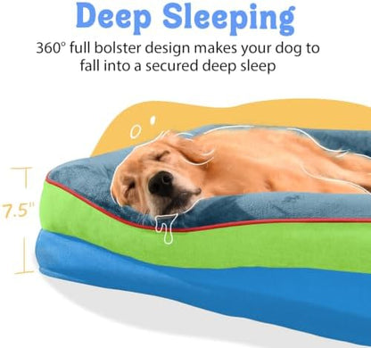 Chez Paw Waterproof Orthopedic XL Dog Bed for Large and Extra Large Dogs