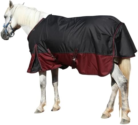 LEAFOREST 1200D Horse Turnout Blanket Waterproof 200g Fill Winter Cold Wet