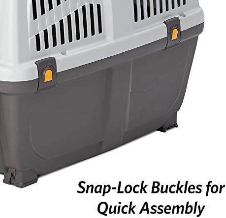Skudo by MidWest 27-Inch Travel Carrier, Gray, Fits Pets up to 30 lbs
