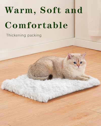 SETVSON Cat Bed Pad for Indoor Cats, 19.3*17.7*1.57 inch Soft Small Pet Bed, Double Sided Washable Cat Bed Dog Bed, Self Heating Pet Pad, Indoor Breathable Pet Mat for Small, Medium, Large Cats Puppy