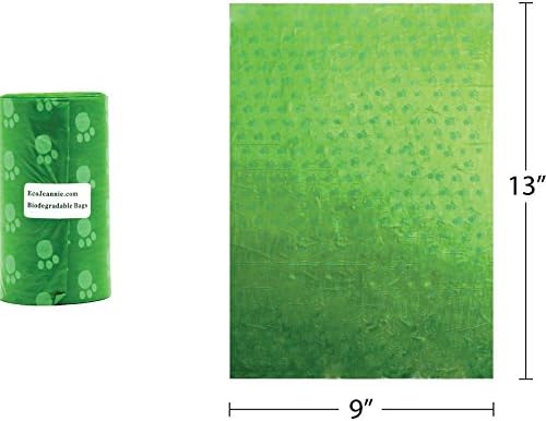 Dog Waste Bags with Dispenser, 40 Bags (20 Bags x 2 Rolls), Biodegradable, Lavender Scented (PB0005)