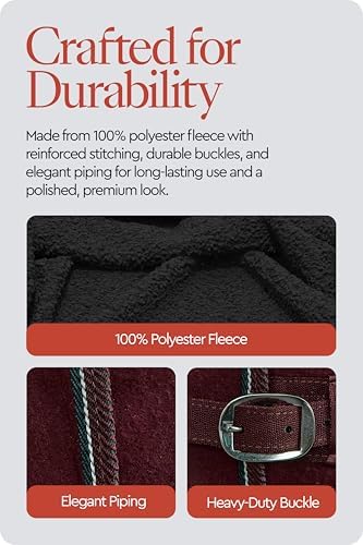 HORZE Kiel Horse Blankets for Real Horses, Fleece Horse Cooler Sheet