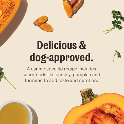 The Honest Kitchen Instant Beef Bone Broth for Dogs & Cats with Turmeric, Human Grade Pet Food, Hydration Supplement, Digestive & Joint Support, Meal Topper, Treat or Enrichment, 6.5 oz Makes 115 oz