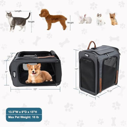 EliteField Deluxe Backpack Pet Carrier for Cats and Dogs (3-Year Warranty)