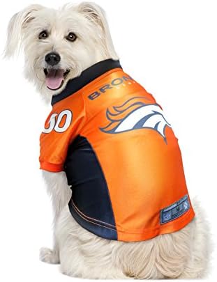 Littlearth NFL Denver Broncos Premium Pet Jersey, Team Color, Medium