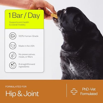 Maev Hip & Joint Supplement Bars for Dogs, with Glucosamine, 30 Count