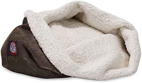 17 inch Villa Vintage Burrow Cat Bed, Gray