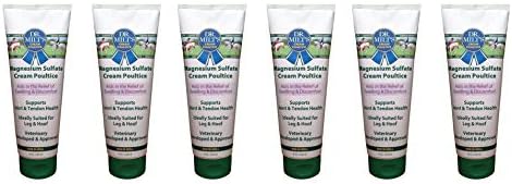 Dr. Milt's Horse Topical Epsom Salt Pain Relief Ointment Rub: Poultice and Liniment Cream. Case of 6-8oz Cream