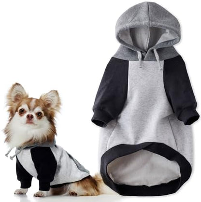 Pet Passion Rocky II Dog Hoodie, Heather Gray Color Block, XX-Large