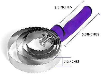 BOTH WINNERS Reversible Stainless Steel Curry Comb with Soft Touch Grip (Purple)