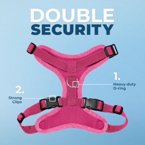 Voyager Step-in Lock Dog Harness - Fuchsia, Small