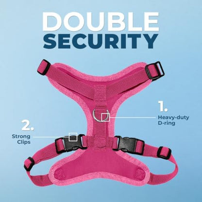 Voyager Step-in Lock Dog Harness - Fuchsia, Small