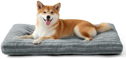 FURTIME Washable Dog Bed Medium Size Dogs, Deluxe Dog Crate Beds