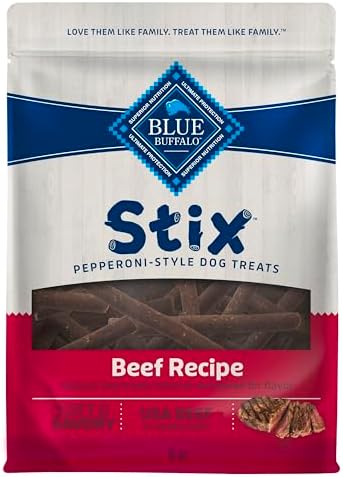 Blue Buffalo Stix Beef Pepperoni-Style Dog Treats, 5 oz