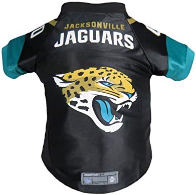 Littlearth NFL Jacksonville Jaguars Premium Pet Jersey, Team Color, X-Small