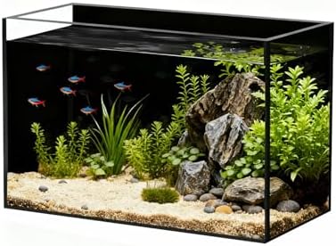 5 Gallon Glass Fish Tank, Ultra-Clear Small Aquarium