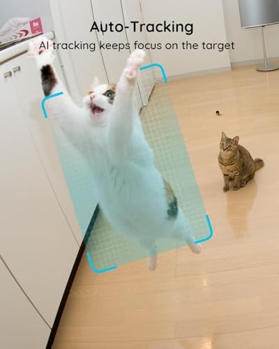 VIRTAVO Pet Camera Indoor No Subscription, for Dog Cat Baby, 360° PTZ