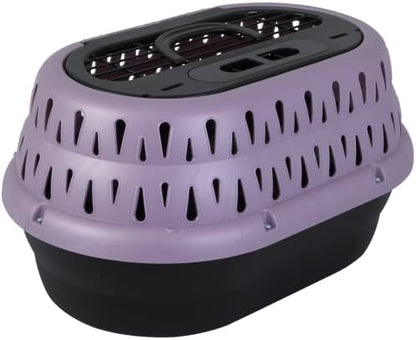 Petmate Top Load Plastic Cat Kennel, One-Door, 19in, Purple