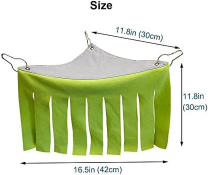 RIOUSSI Guinea Pig Hideout Hideaway Corner Fleece Toys Cage Accessories