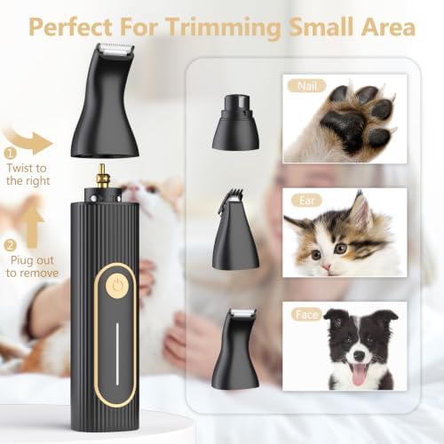 Dog Clippers Grooming Kit and Paw Trimmer for Heavy Thick Hair&Coats