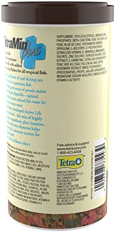TetraMin Plus Tropical Flakes, Cleaner and Clearer Water Formula 7.06 Ounce (Pack of 1)