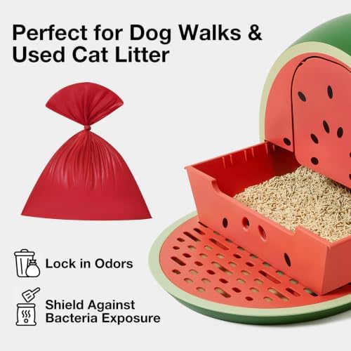 VETRESKA Dog Poop Bag Dispenser with Champagne Scented Poop Bags, 105 Bags