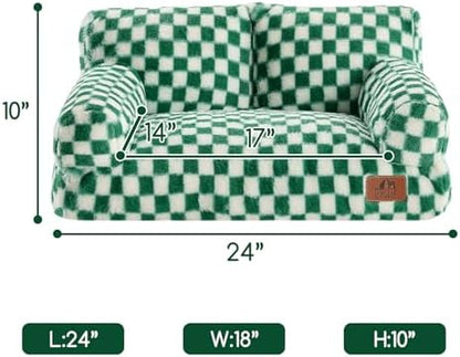 Hollypet Small Dog Large Cat Bed Puppy Couch Beds for Pets up to 25 lbs