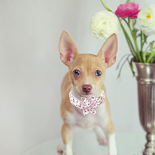 Dog Collar - Pink Dog Collar with Flower for Dogs Flowers Adjustable Dog Collar Girl Pet Gift Dog Collar for Medium Small Large Dogs