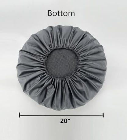 Round Cat and Dog Bed Cover Grey 20 Inch