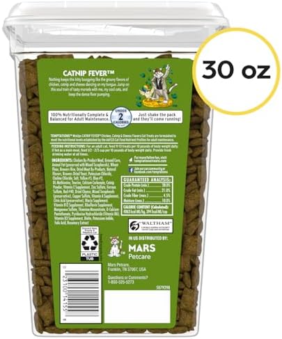 Temptations MixUps Crunchy and Soft Cat Treats, Catnip Fever, 30 oz