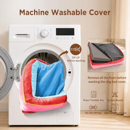 Comfort Expression Orthopedic Dog Bed for Extra Large Dogs with Bolster