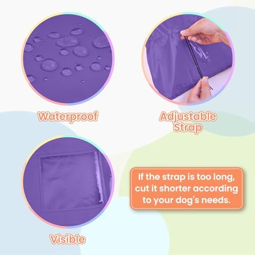 Nanaki Adjustable Shower Caps for Dogs Ears Dog Ear Covers for Bath, Shower Cap Reusable Waterproof Ear Covers for Dogs, Dog Ear Protection for Bath Dog Bath Ear Protection Bathing Grooming Swimming