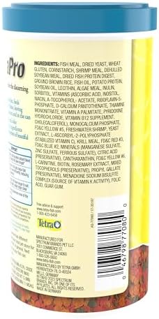 TetraPro Tropical Color Crisps Fish Food, 7.41 oz