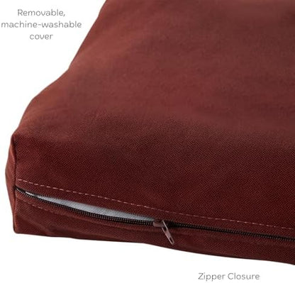 Happy Hounds Cooper Deluxe Reversible Crate Pad - Small - Burgundy