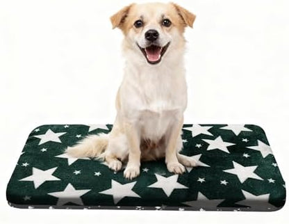 Dog Crate Pad Washable Dog Pet Bed for Crate kennel Medium Mat 30in Green