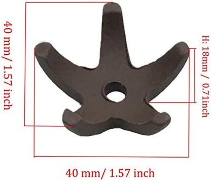 COMOK Fish Tank Decorations 5 Pcs Aquarium Mini Starfish-Shaped Shrimp Home Fish Tank Shelter Breeding Cave, Brown