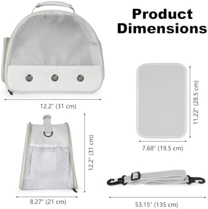 Ventilation Lizard Carrier for Bearded Dragon,Guinea Pig Carrier,Guinea Pig Carrier for 2,Reptile Travel Carrier for Lizards Sugar Glider Hedgehog Rat Parrot Birds,Airline Approved