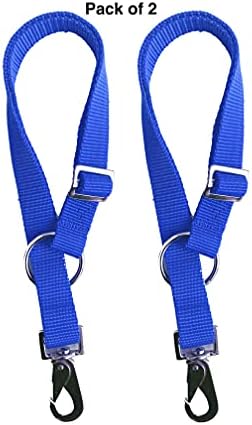 Majestic Ally Pack of 2 Horse Water Bucket Strap Hangers - Adjustable 18” to 30” length – for Indoor or Outdoor Use
