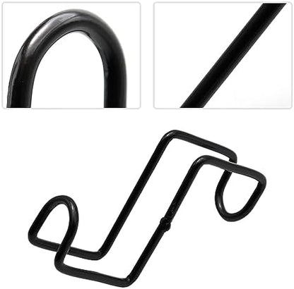 4 Inch Tack Hook Over Rail Bridle Hooks Heavy Duty Horse Water Bucke (2PCS)