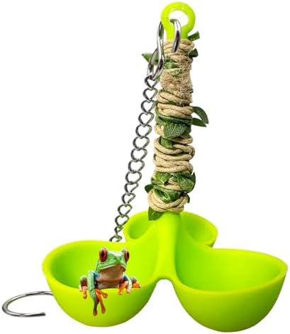 Frog Habitat Hammock with Suction Cup,Soft Silicone Tree Frogs Terrarium Accessories ，Applicable to Toad, Tadpole， Tree Frogs, Dwarf Frogs, Small Amphibians